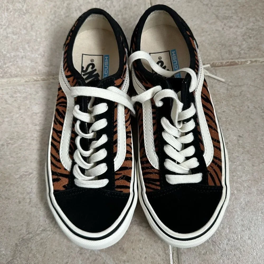 Vans Style 36 Decon Sf Animal‎ Stripes Black Marshmallow size 3.5 men 5 women - Picture 3 of 6